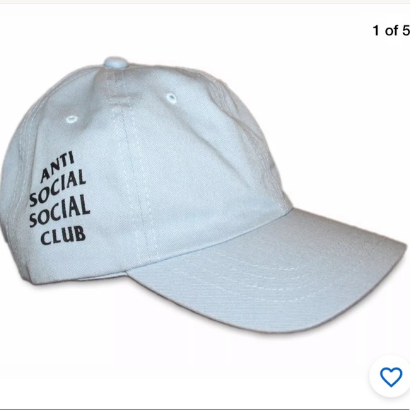 Anti Social Social Club Baby Blue Cap - Picture 1 of 4